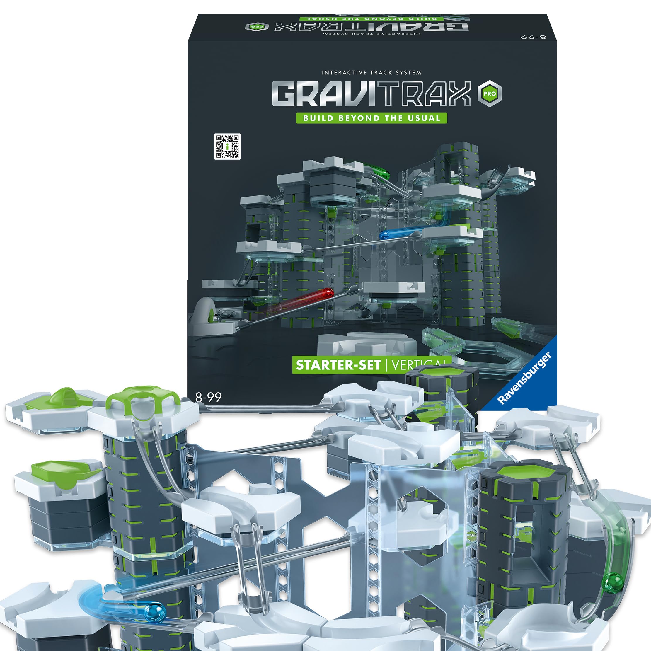 Ravensburger GraviTrax PRO Starter-Set Vertical 22426 - Das Starterset der PRO-Linie für deine Kugelbahn - Murmelbahn und Konstruktionsspielzeug ab 8 Jahre tolles Weihnachtsgeschenk