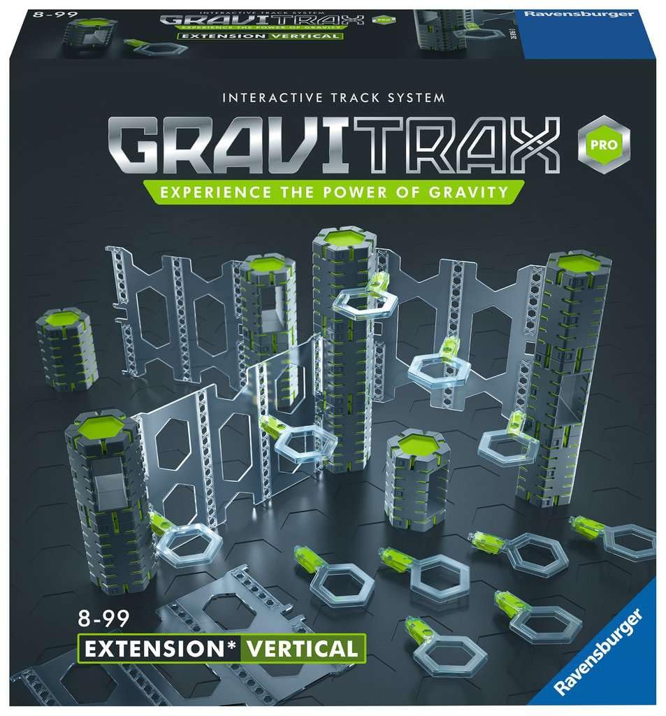 Ravensburger GraviTrax PRO Vertical Expansion Set - Advanced Marble Run STEM Toy | Encourages Experimentation and Creativity | Compatible with All GraviTrax Systems | Gift for Kids Age 8+